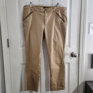 Lauren Ralph Lauren khaki pants colligate academia officewear women size 16